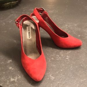 Red Suede Heels